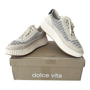 Dolce Vita Black Natural Raffia Dolen Women’s Size 9.5